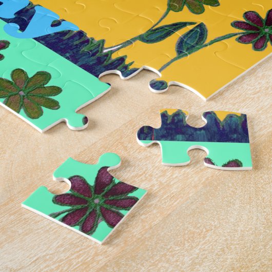 Neueste blumengeschmückte Liebe spielen Design Puzzle (Seite)