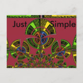 Neueste edgy African Maasai Tribal Kultur Muster Postkarte (Vorderseite)