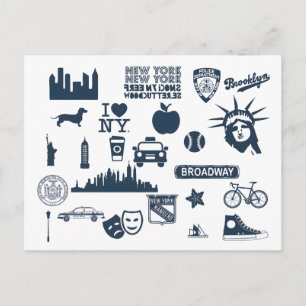 Neueste elegante moderne stilvolle NYC-Geschenke P Postkarte