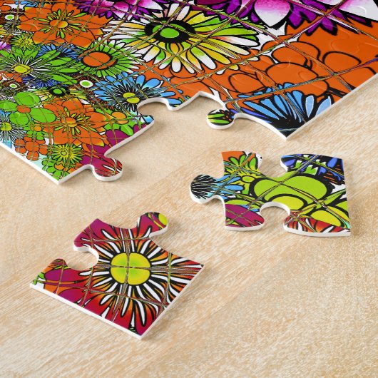 Neueste farbenfrohe phantastische Blumenmuster Des Puzzle (Seite)