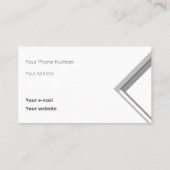 Neueste geometrische Dreiecksformen Visitenkarte (Rückseite)