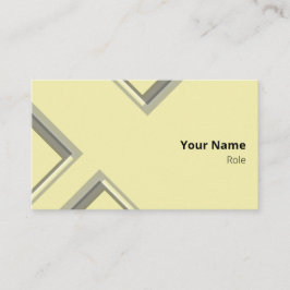 Neueste geometrische Dreiecksformen von Gelb Visitenkarte