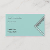 Neueste geometrische Triangle-Formen von Eisen Visitenkarte (Rückseite)