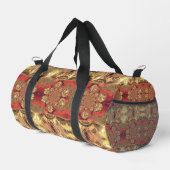 Neueste Golden Red African Print Art Design Duffle Bag (Rechte Ecke)