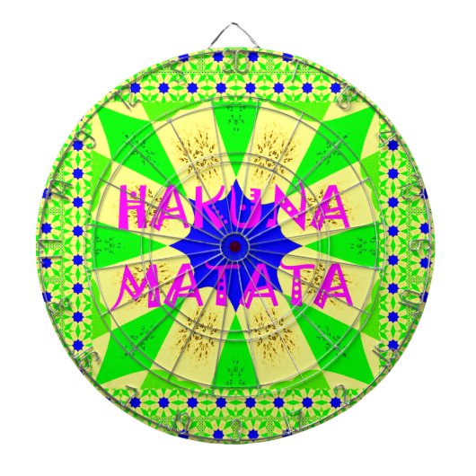 Neueste Hakuna Matata Schönes Phantastisches Desig Dartscheibe (vorne)