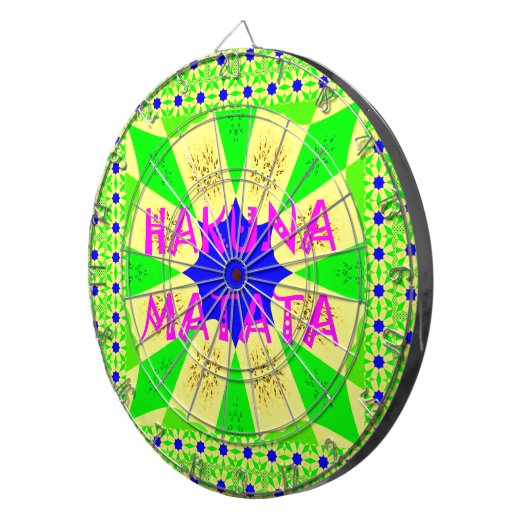 Neueste Hakuna Matata Schönes Phantastisches Desig Dartscheibe (Vorderseite rechts)