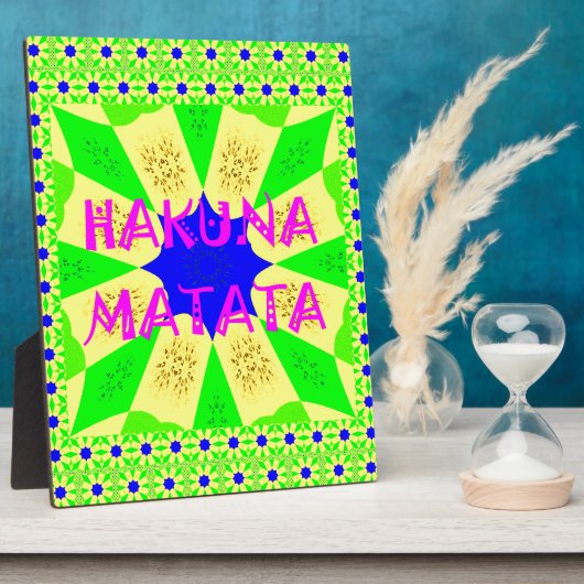 Neueste Hakuna Matata Schönes Phantastisches Desig Fotoplatte (Seite)