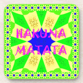 Neueste Hakuna Matata Schönes Phantastisches Desig Getränkeuntersetzer (Vorderseite)