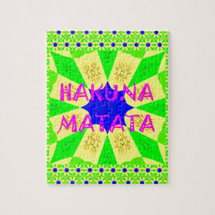 Neueste Hakuna Matata Schönes Phantastisches Desig Puzzle