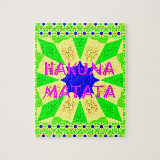 Neueste Hakuna Matata Schönes Phantastisches Desig Puzzle (Vertikal)