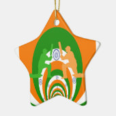 Neueste Ideen aus Indien Keramik Ornament (Links)