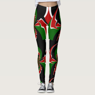 Neueste Kenia Schöne Nationalfarben Leggings