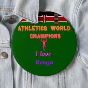 Neueste kenianische Leichtathletikliebhaber Button