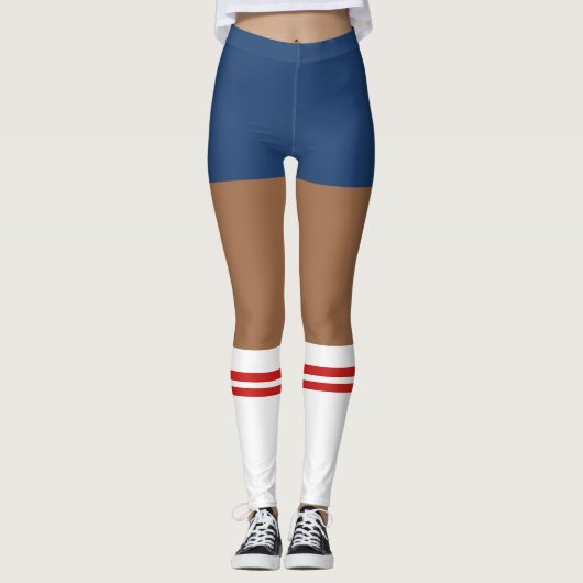 Neueste Nerdy Shorts und Tube Socken Leggings (Vorderseite)