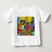 Neueste Phantastische Blumenmuster Design Kunst Baby T-shirt (Vorderseite)