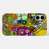 Neueste Phantastische Blumenmuster Design Kunst Case-Mate iPhone Hülle (Rückseite (Horizontal))