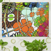 Neueste Phantastische Blumenmuster Design Kunst Handtuch (Gefaltet)