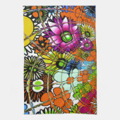 Neueste Phantastische Blumenmuster Design Kunst Handtuch (Vertikal)