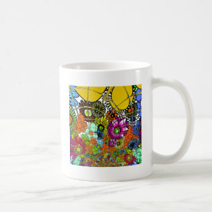 Neueste Phantastische Blumenmuster Design Kunst Kaffeetasse