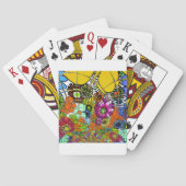 Neueste Phantastische Blumenmuster Design Kunst Spielkarten (Rückseite)