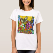 Neueste Phantastische Blumenmuster Design Kunst T-Shirt (Vorderseite)