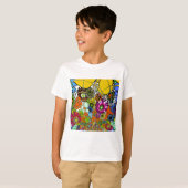 Neueste Phantastische Blumenmuster Design Kunst T-Shirt (Vorne ganz)