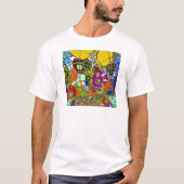 Neueste Phantastische Blumenmuster Design Kunst T-Shirt (Vorderseite)