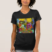 Neueste Phantastische Blumenmuster Design Kunst T-Shirt (Vorderseite)