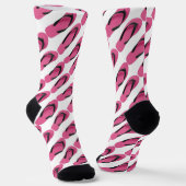 Neueste rosa Flip Flops Design Crew Socks Socken (Gewinkelt)