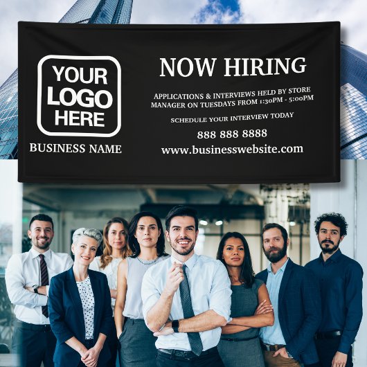 Neueste Schwarz-weiße Logos Banner