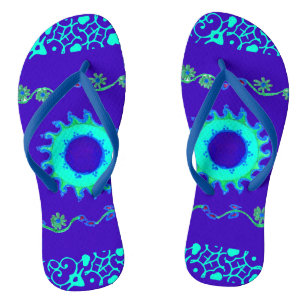 Neueste Sommerzeit elegante blaue klassische Blume Badesandalen