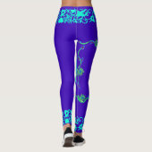 Neueste Sommerzeit elegantes blaues Wochenende Blu Leggings (Rückseite)