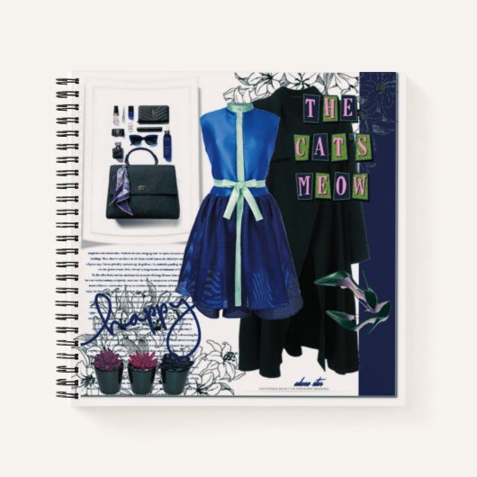 Neueste Stile Fashion Set Clothing Spiral Notebook Notizblock (Vorderseite)