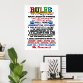 Neueste Version Lehrerposter Poster (Heimbüro)