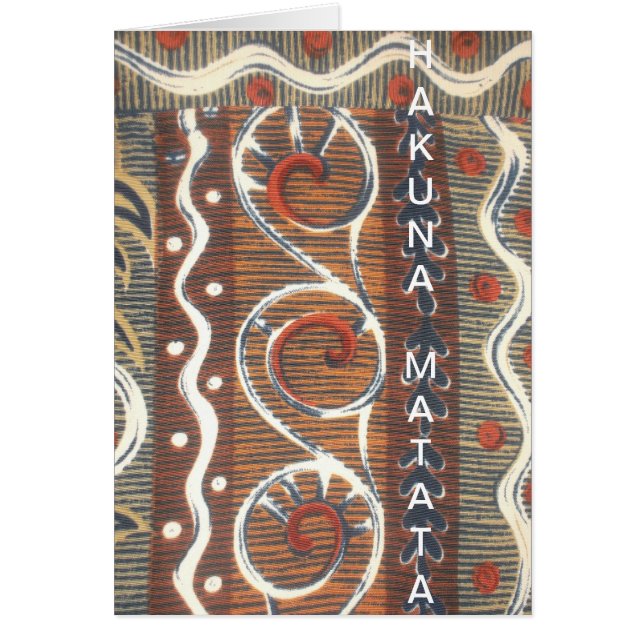 Neueste Vintage afrikanische Stämme anpassen (Vorne)