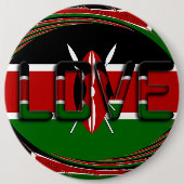 Neuester Kenia Pinback Button (Vorderseite)