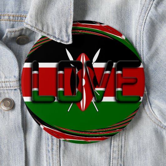Neuester Kenia Pinback Button (Beispiel)
