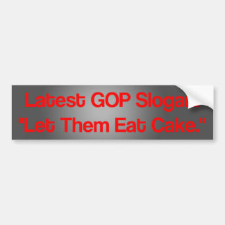 Neuestes GOP-Slogan: Autoaufkleber