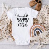 Neuestes Mitglied des Pack niedliche Welpe Paw Ges Baby Strampler