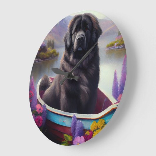 Neufundland auf einem Paddel: Ein Landschaftliches Große Wanduhr (Winkel)