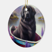 Neufundland auf einem Paddel: Ein Landschaftliches Keramik Ornament (Links)