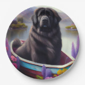 Neufundland auf einem Paddel: Ein Landschaftliches Pappteller (Vorderseite)