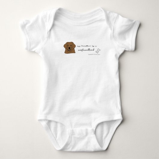 Neufundland Baby Strampler (Vorderseite)