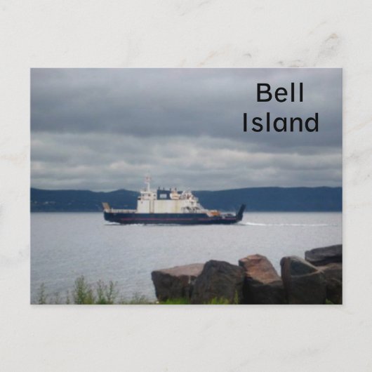 Neufundland Bell Island Fähre Flandern Postkarte (Vorderseite)