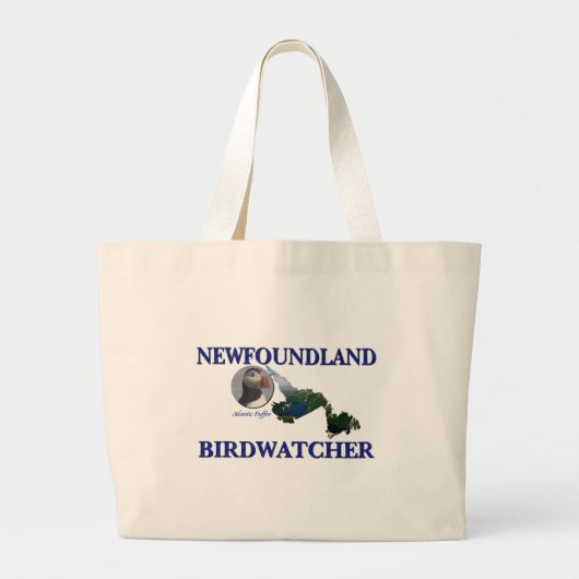 Neufundland Birdwatcher Jumbo Stoffbeutel (Vorne)
