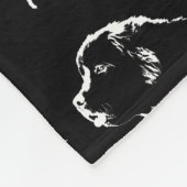 Neufundland Blanket Neufundland Pup Blanket Fleecedecke (Ecke)