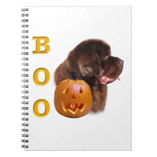 Neufundland Brown Halloween BOO Notizblock