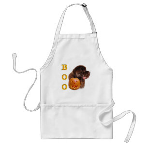 Neufundland Brown Halloween BOO Schürze