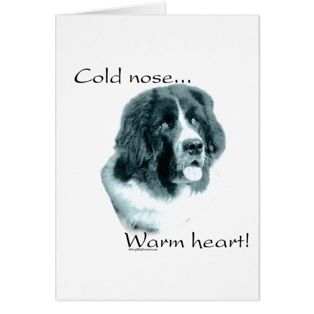 Neufundland Cold Nose Warmes Herz (Vorne)