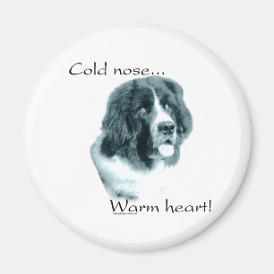 Neufundland Cold Nose Warmes Herz - Magnet